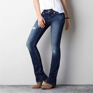American Eagle Outfitters Women's Boot Cut Jeans - Dark Blue